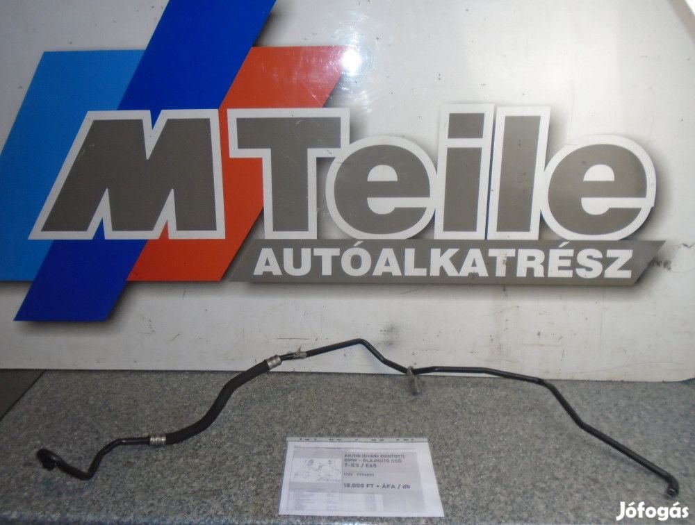 ÁR/DB [GYÁRI BONTOTT] BMW - OLAJHŰTŐ CSŐ  - 7-ES / E65 - 1722 7794077